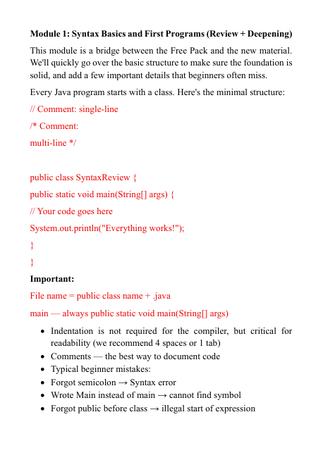 Text document with an introduction to a course on course structure, featuring the Align Series curriculum.