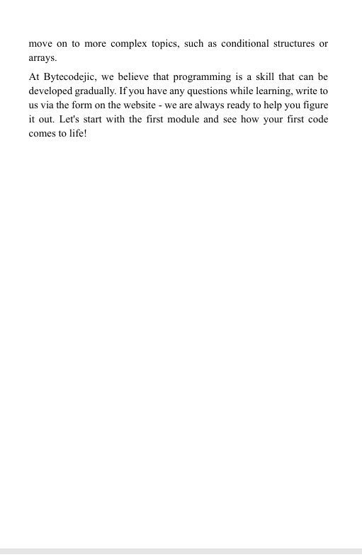 Text document with an introduction to a course on course structure, featuring the Free Pack curriculum.